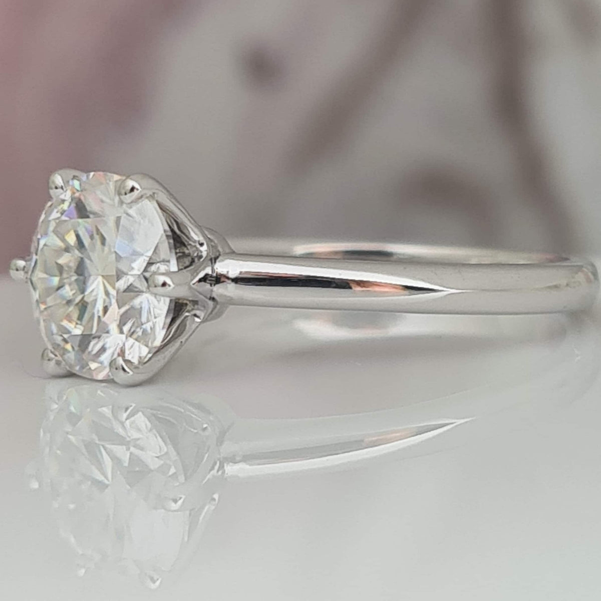 Gorgeous 1.5 Carat CVD Lab Diamond Engagement Ring High Quality Diamond Ring VS