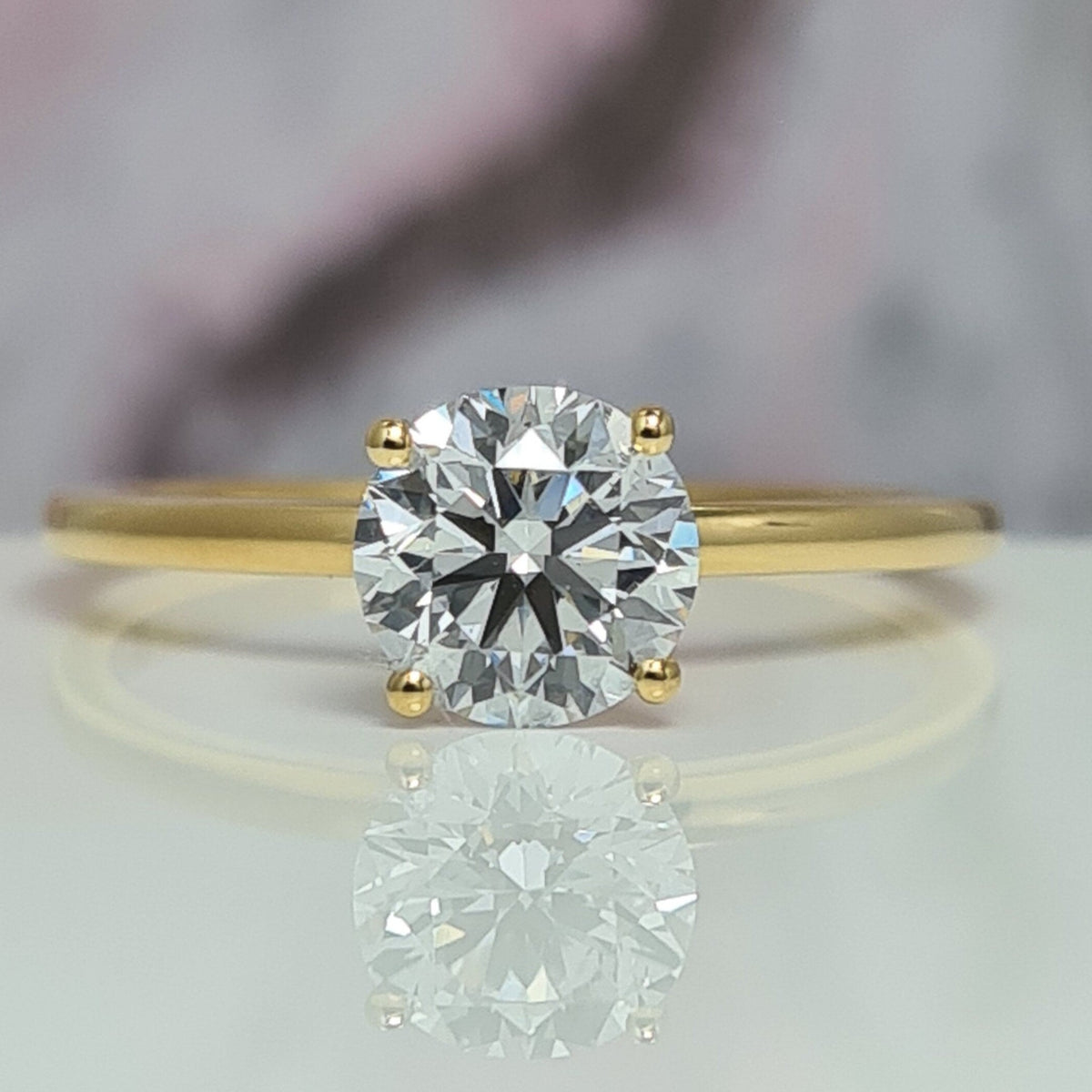 Round Moissanite Solitaire Pre Engagement Ring for my Wife